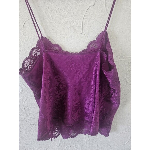 Vintage 1990s Camisole Purple Lace By Deena Size M - Picture 4 of 4